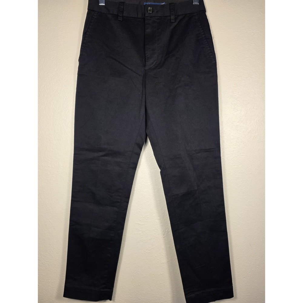 Polo Ralph Lauren Cropped Slim Fit Twill Chino Pant Black Women's Size 2 NWOT